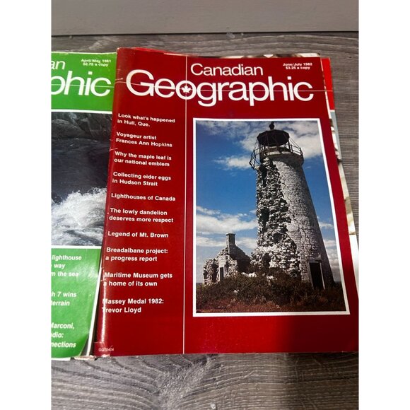 Canadian Geographic Magazines 1980-82 Lot of 12 Paperback - Picture 3 of 7